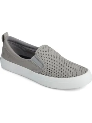 CREST SLIP ON Womens Faux Leather Slip On Flat Shoes
