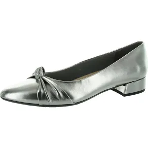 CRISTEN Womens Metallic Manmade Flat Shoes
