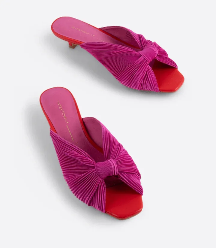 Curfew Flamingo Satin Leather Slide