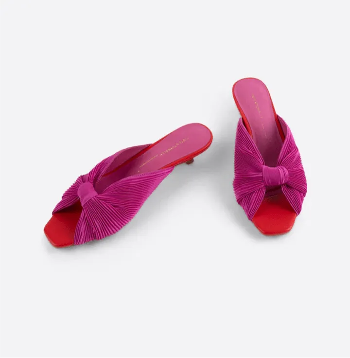 Curfew Flamingo Satin Leather Slide