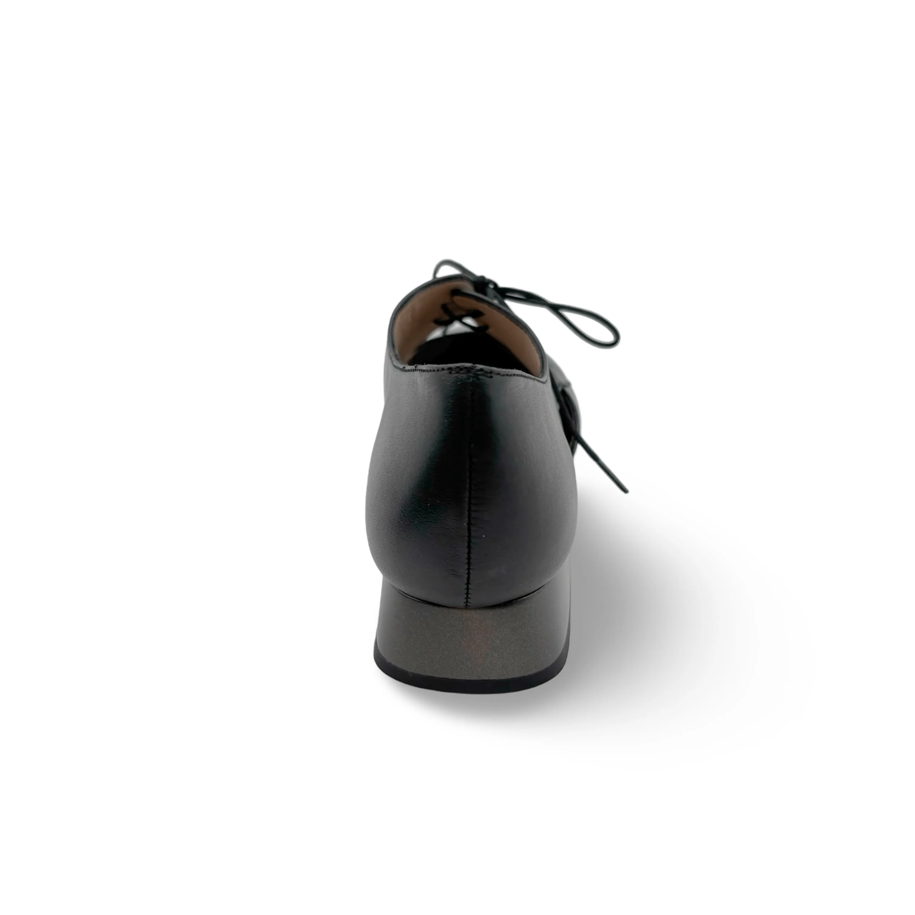 Dali Black Lace up Flat