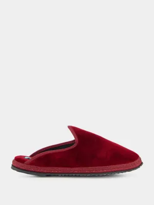 Dandy Slippers in Bordeaux Sipario Velvet