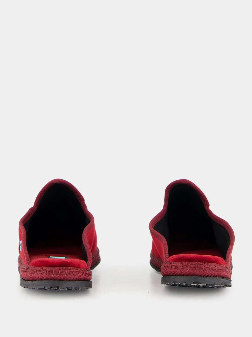 Dandy Slippers in Bordeaux Sipario Velvet