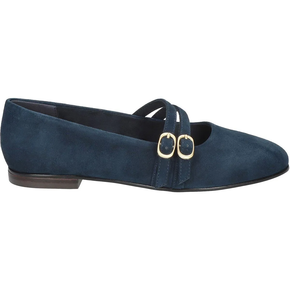 Davenport Womens Buckle Man Made Flat Shoes