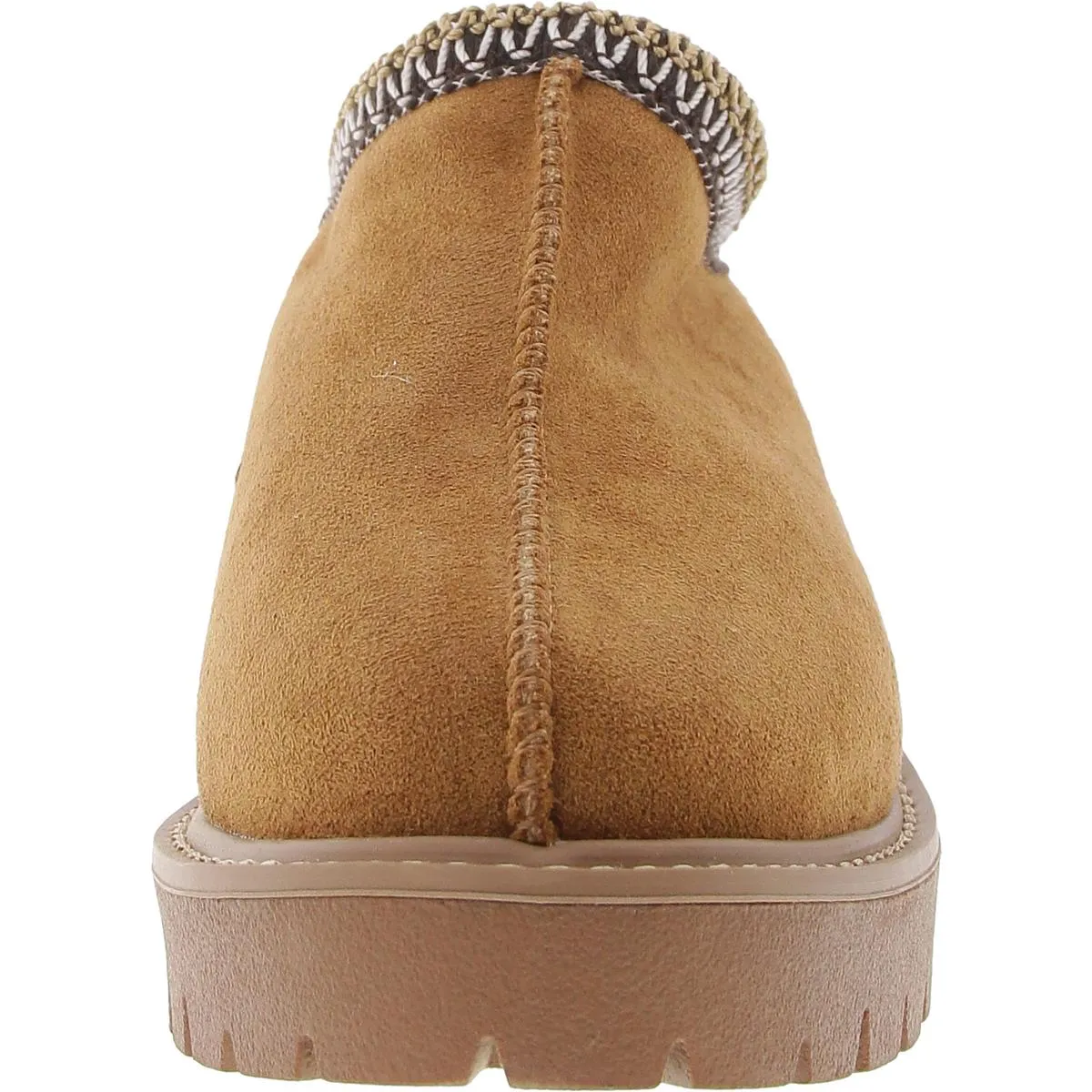 Daylin Womens Faux Fur Faux Suede Clogs