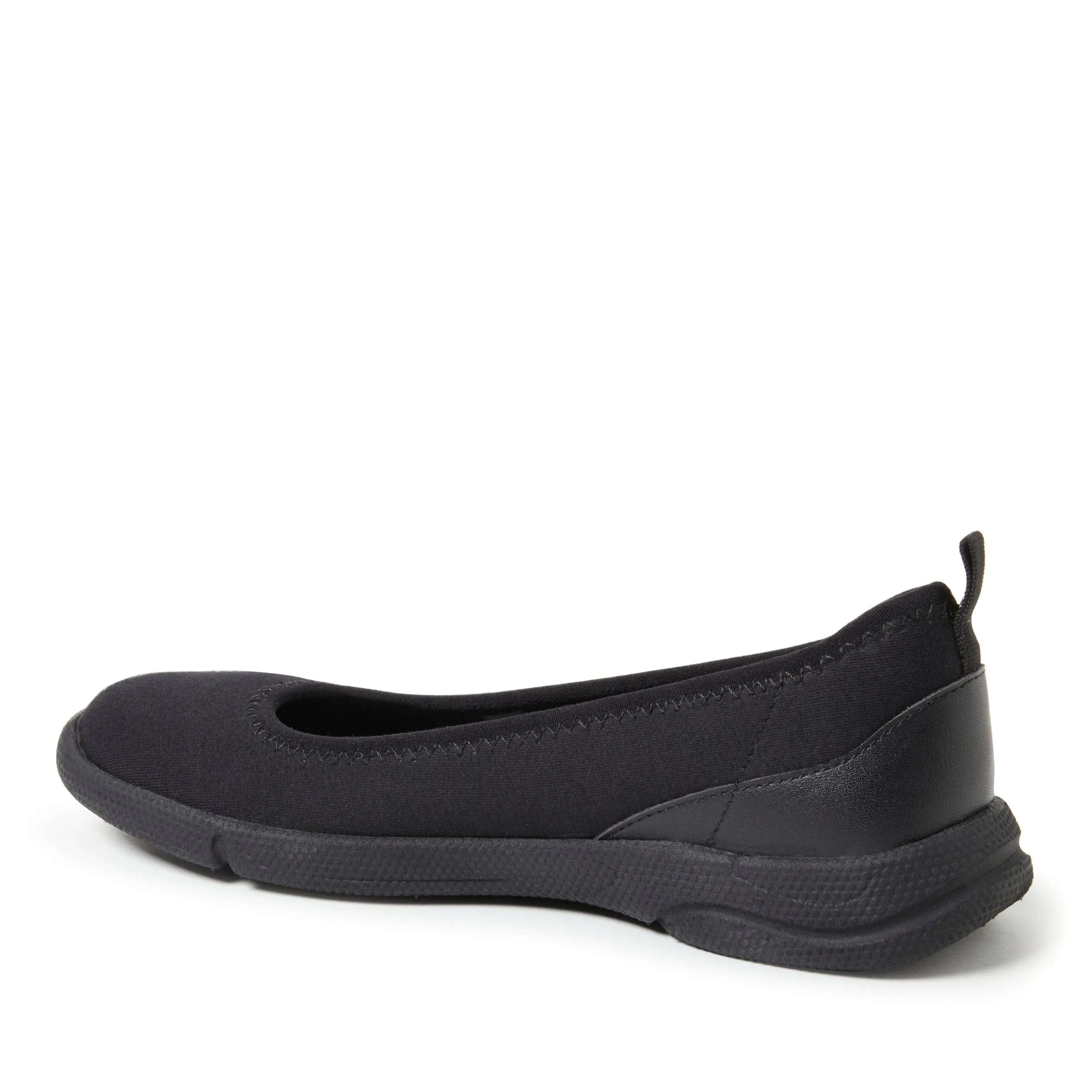 Dearfoams Women's Mia Ballet Flat Indoor/Outdoor Slip Ons