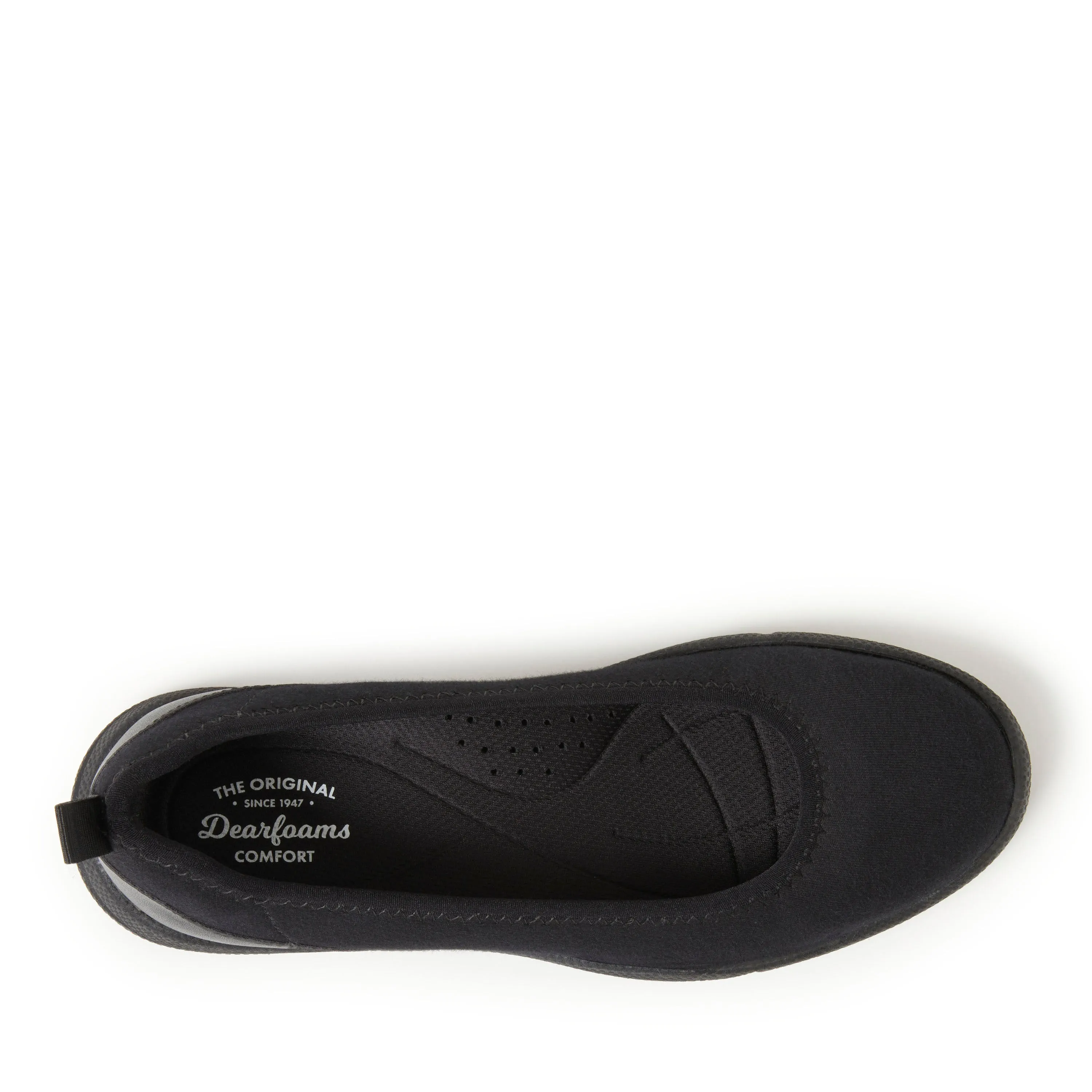 Dearfoams Women's Mia Ballet Flat Indoor/Outdoor Slip Ons