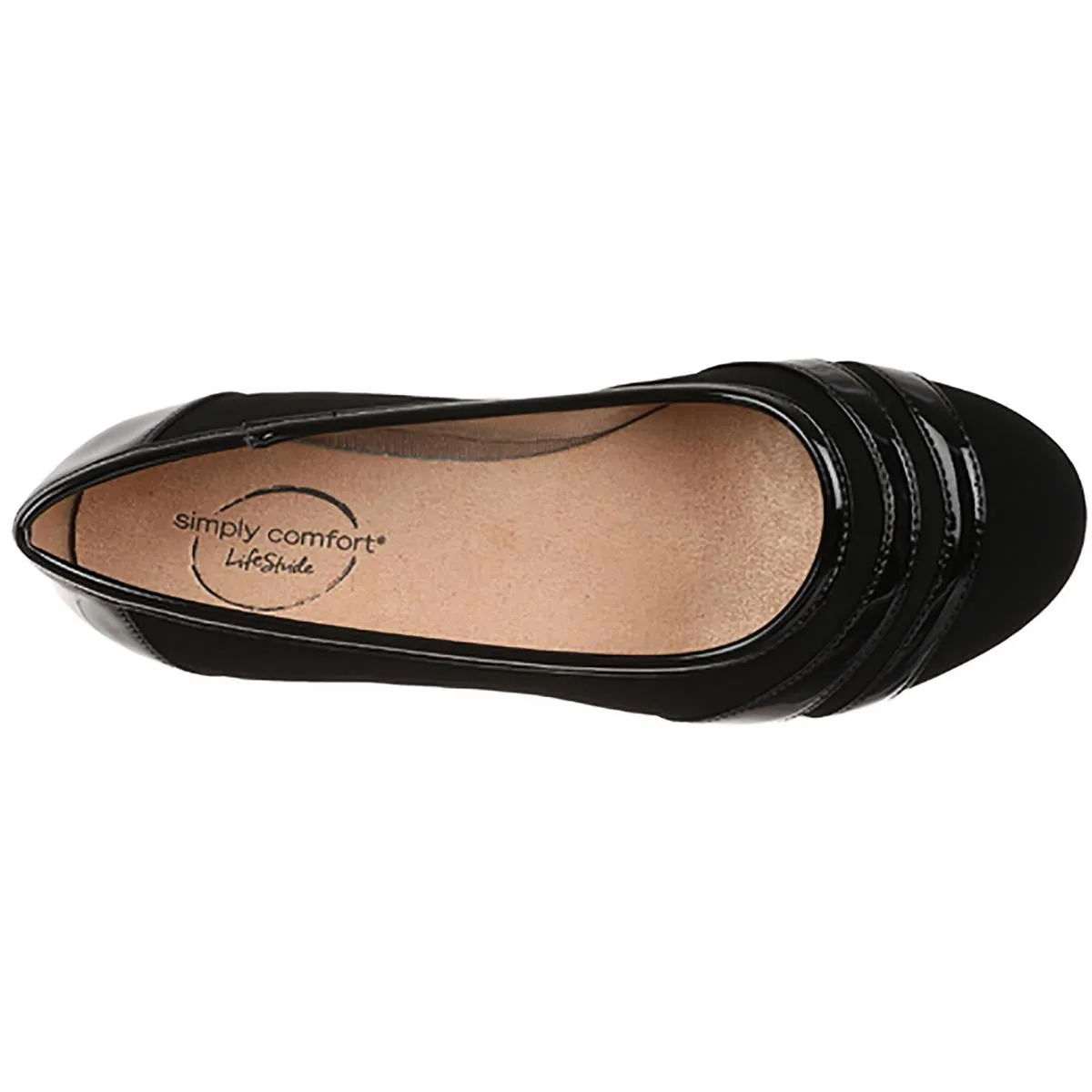 Delight Womens Slip On Flat Ballet Flats