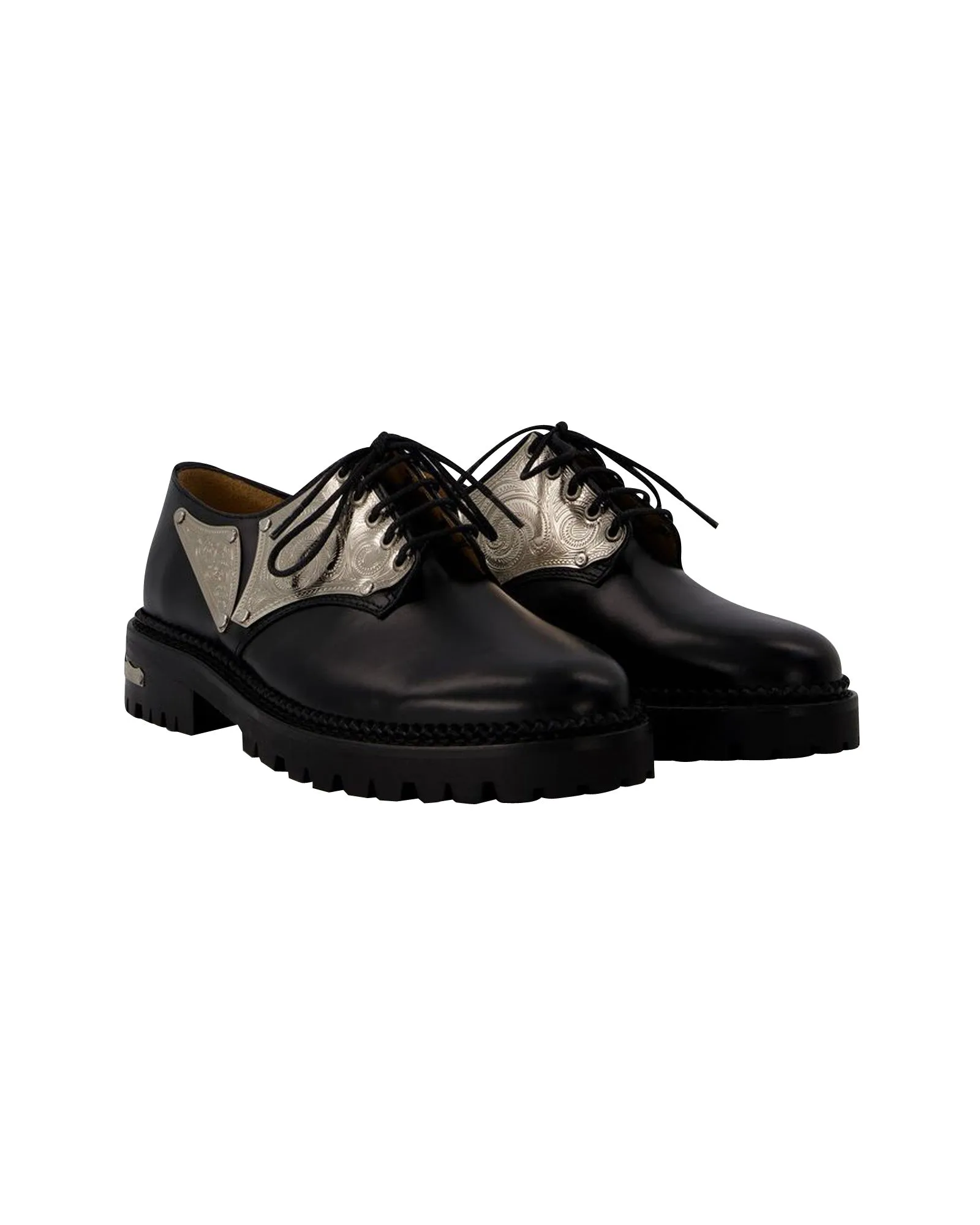 Derbies in Black Leather