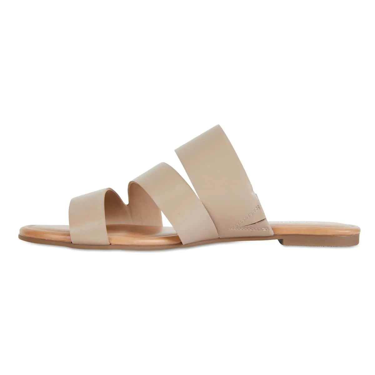 Detour Slide in Nude Leather