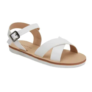 Diane Sandal in White Smooth