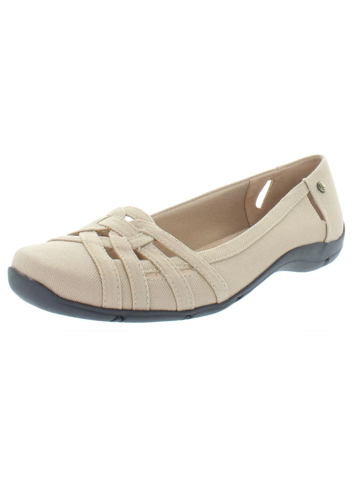 Diverse  Womens Faux Leather Square Toe Flats