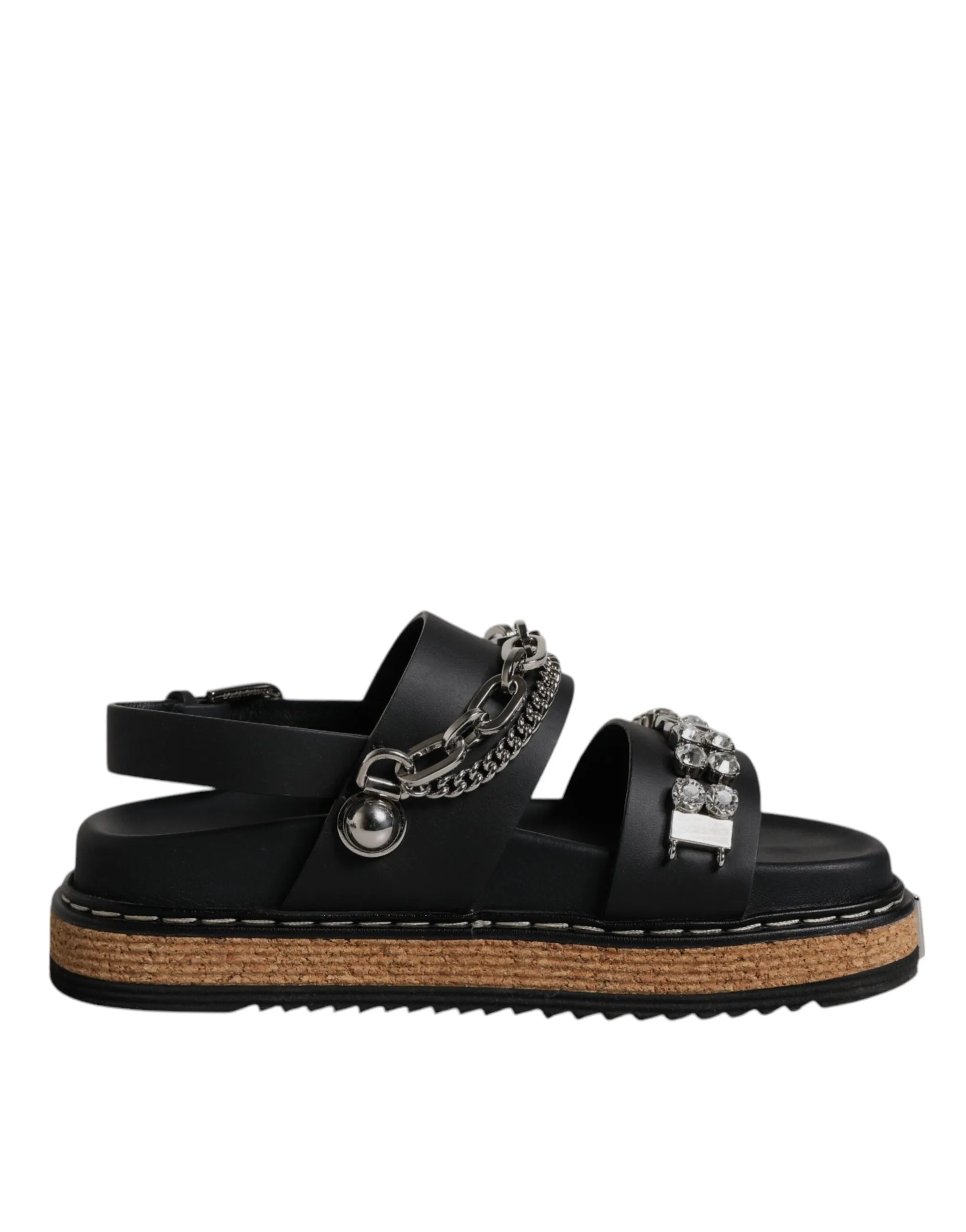 Dolce & Gabbana Crystal Embellish Strap Sandals Women's Shoes (Pre-Owned)