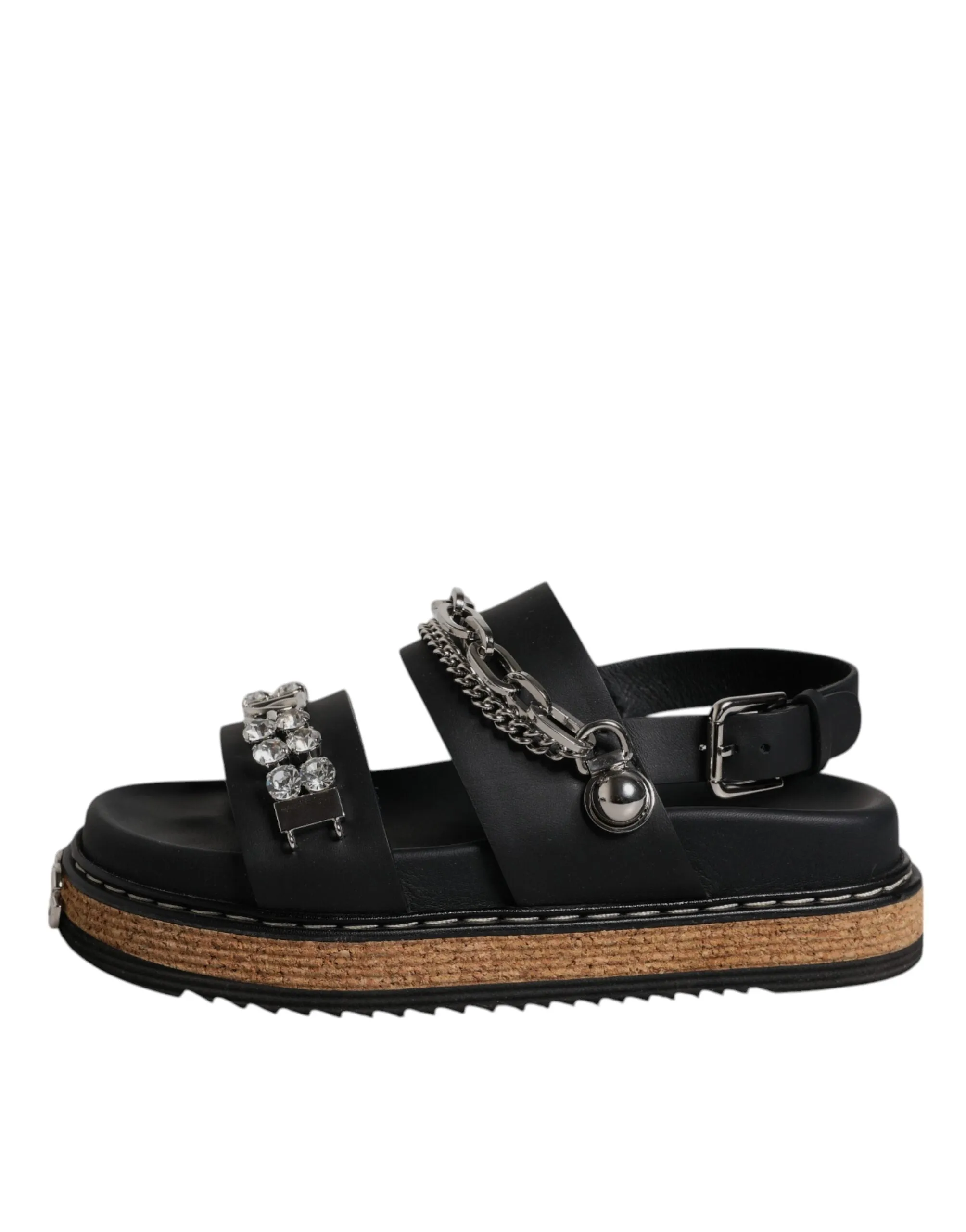 Dolce & Gabbana Crystal Embellish Strap Sandals Women's Shoes (Pre-Owned)
