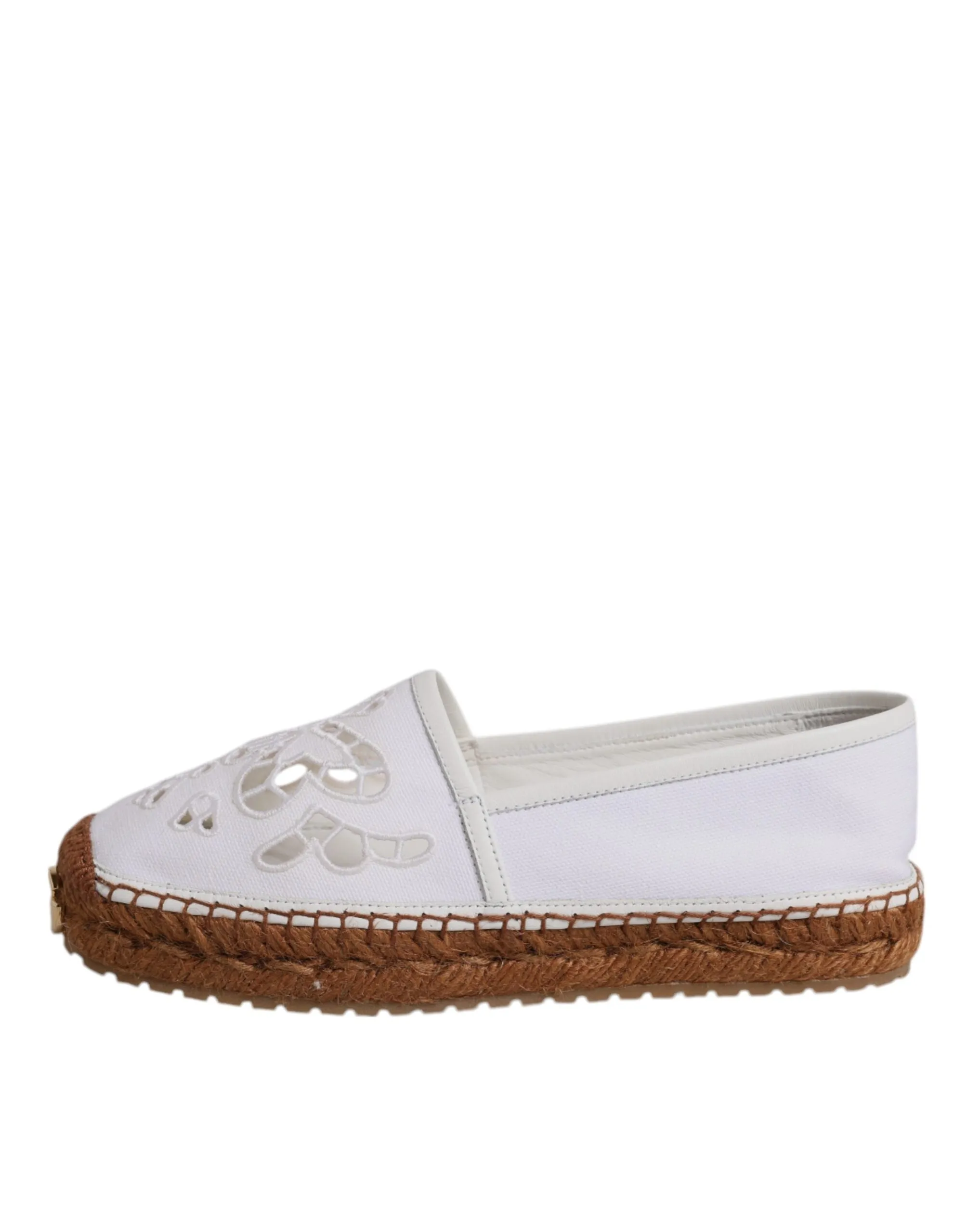 Dolce & Gabbana Logo Eyelet Slip On Espadrilles Women's Shoes