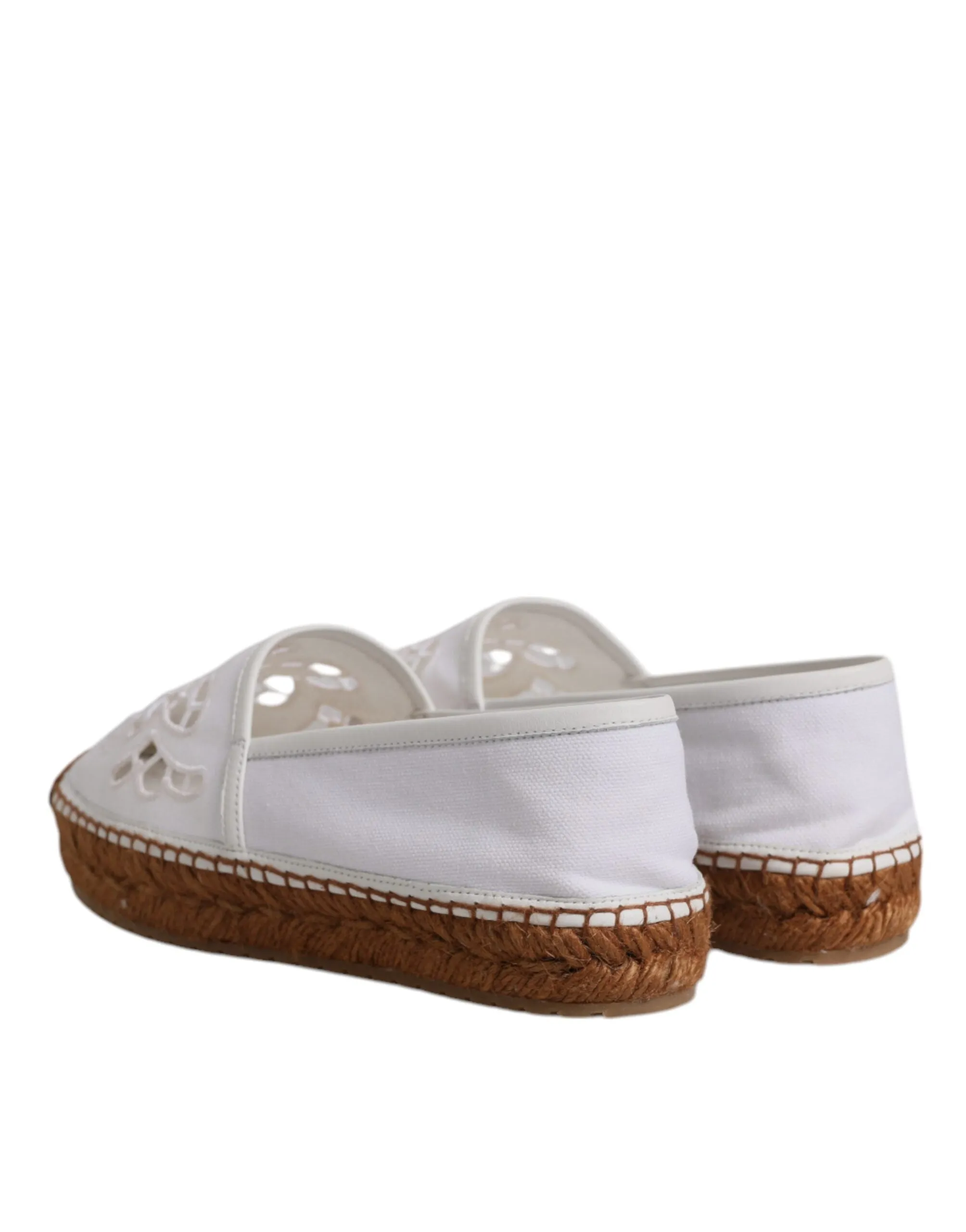 Dolce & Gabbana Logo Eyelet Slip On Espadrilles Women's Shoes