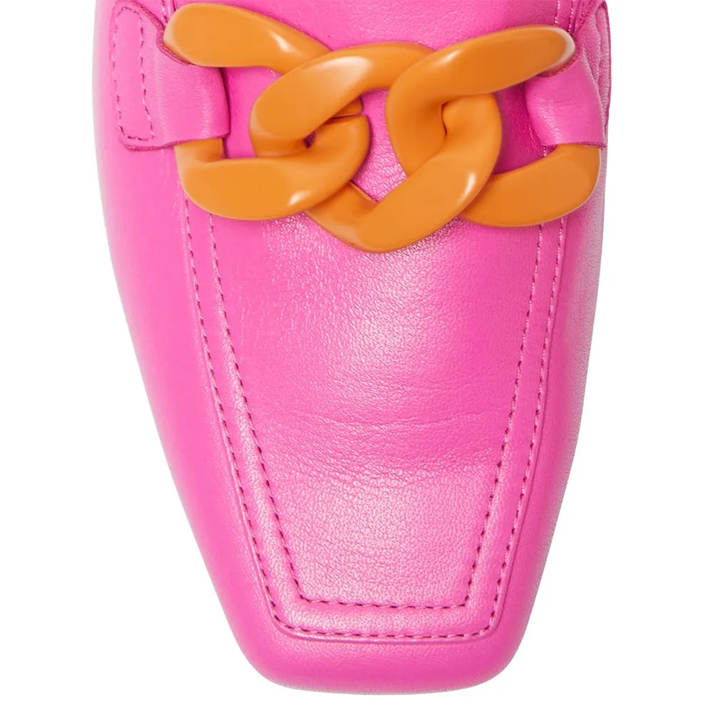 Domino Loafer in Pink/orange Multi Leather