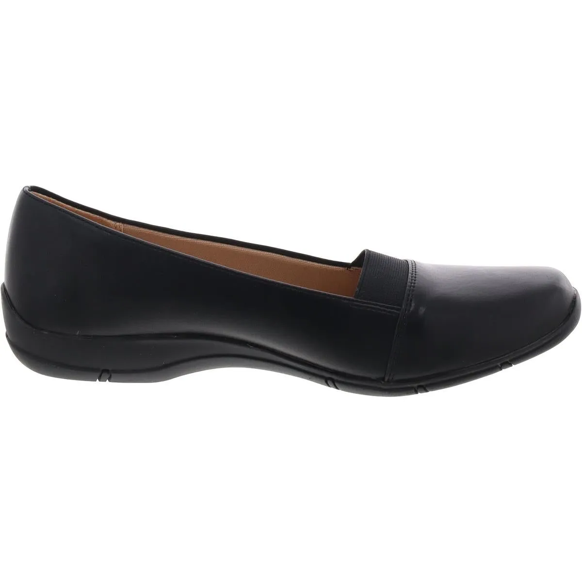 Doris Womens Faux Leather Slip-On Loafers
