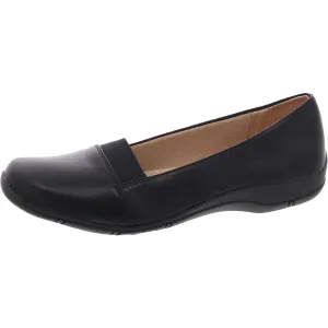 Doris Womens Faux Leather Slip-On Loafers