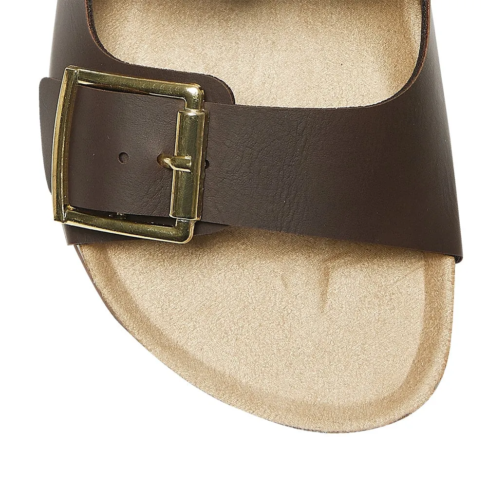 Easton Slide in Brown  Smooth
