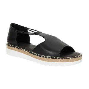 Eddie Sandal in Black Leather