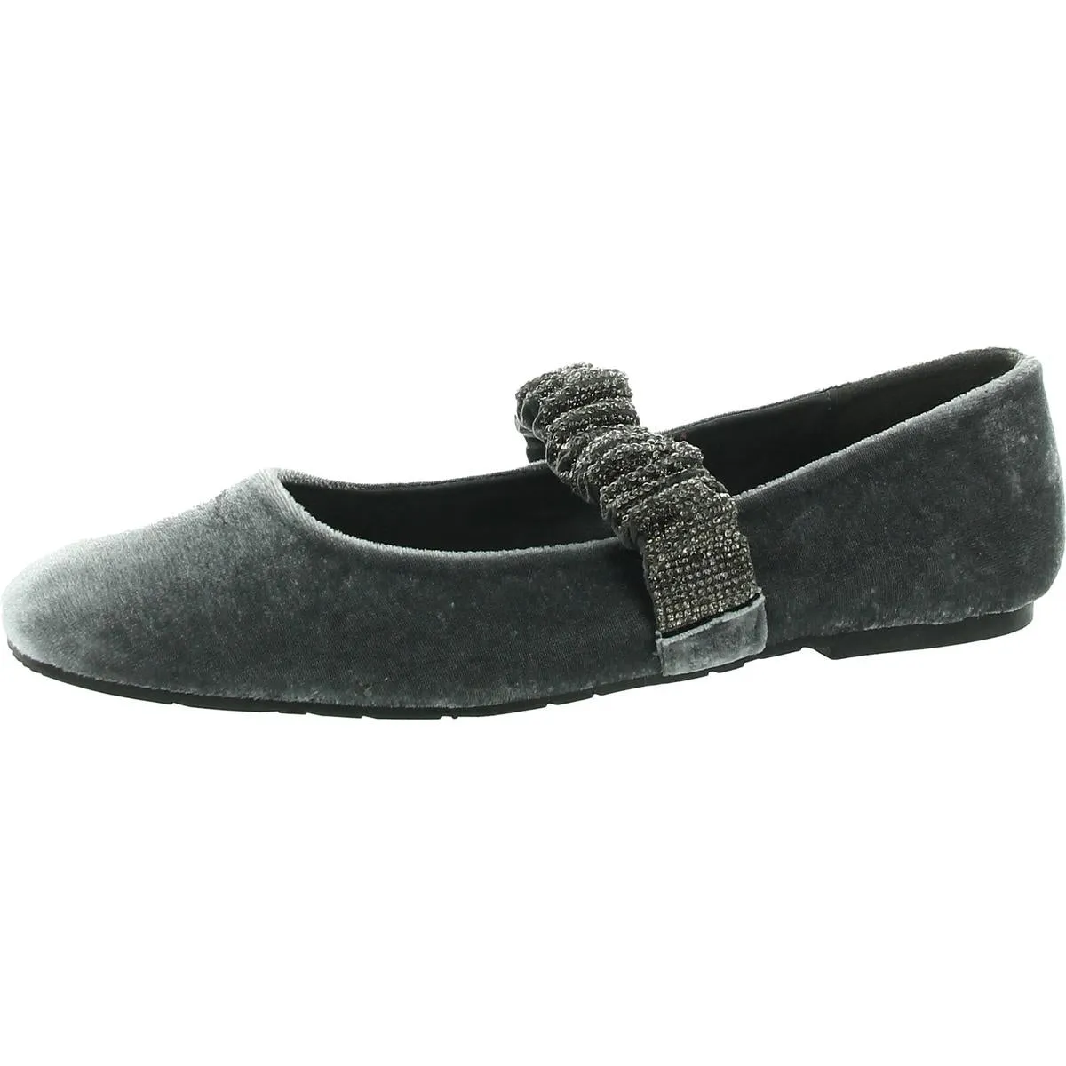 ELEMA JEWEL Womens Embellished Manmade Mary Janes
