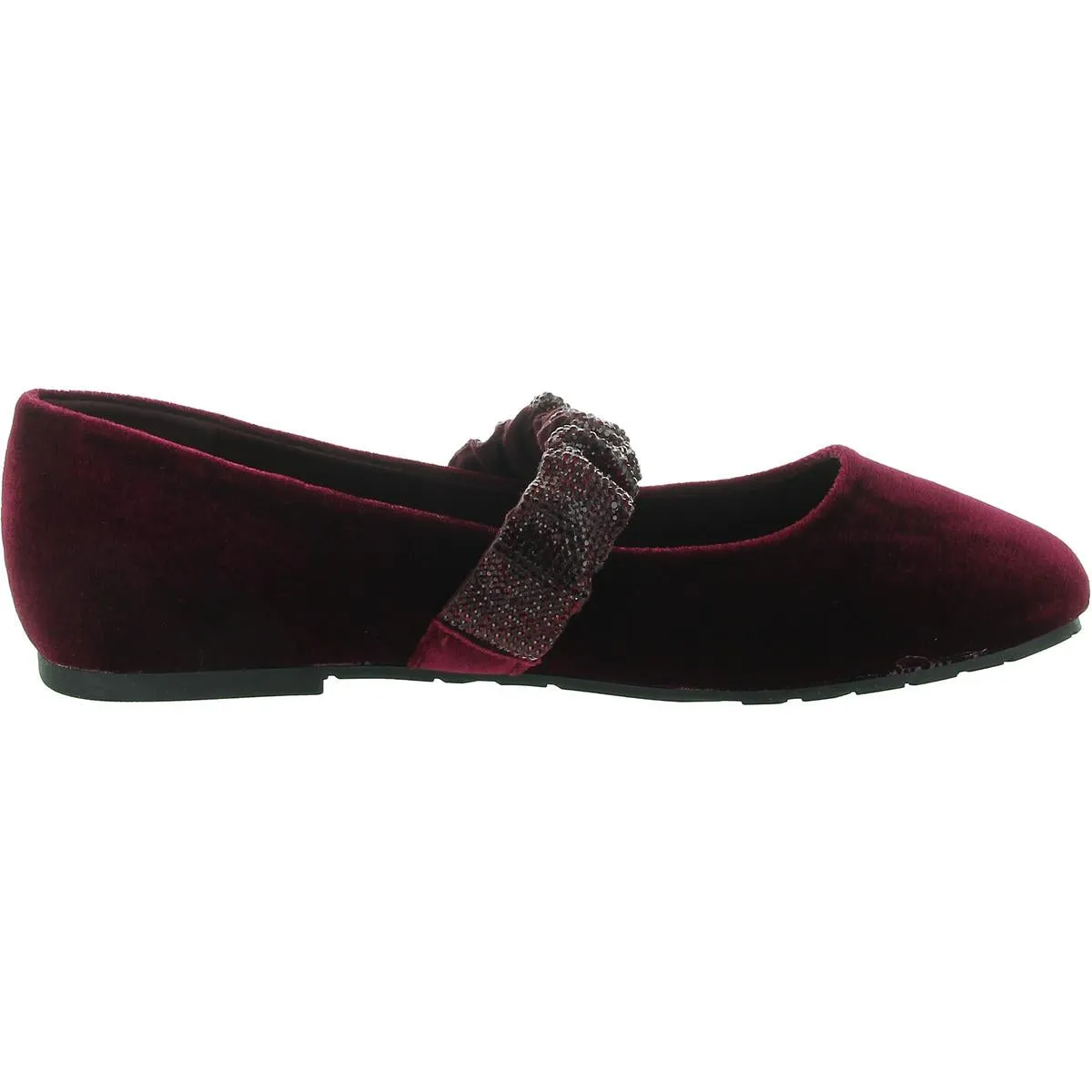 ELEMA JEWEL Womens Embellished Manmade Mary Janes