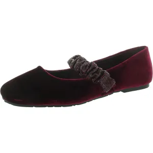 ELEMA JEWEL Womens Embellished Manmade Mary Janes