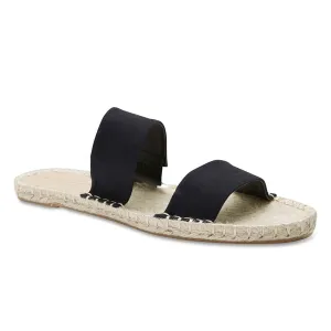 Embassy Sandal in Black Canvas