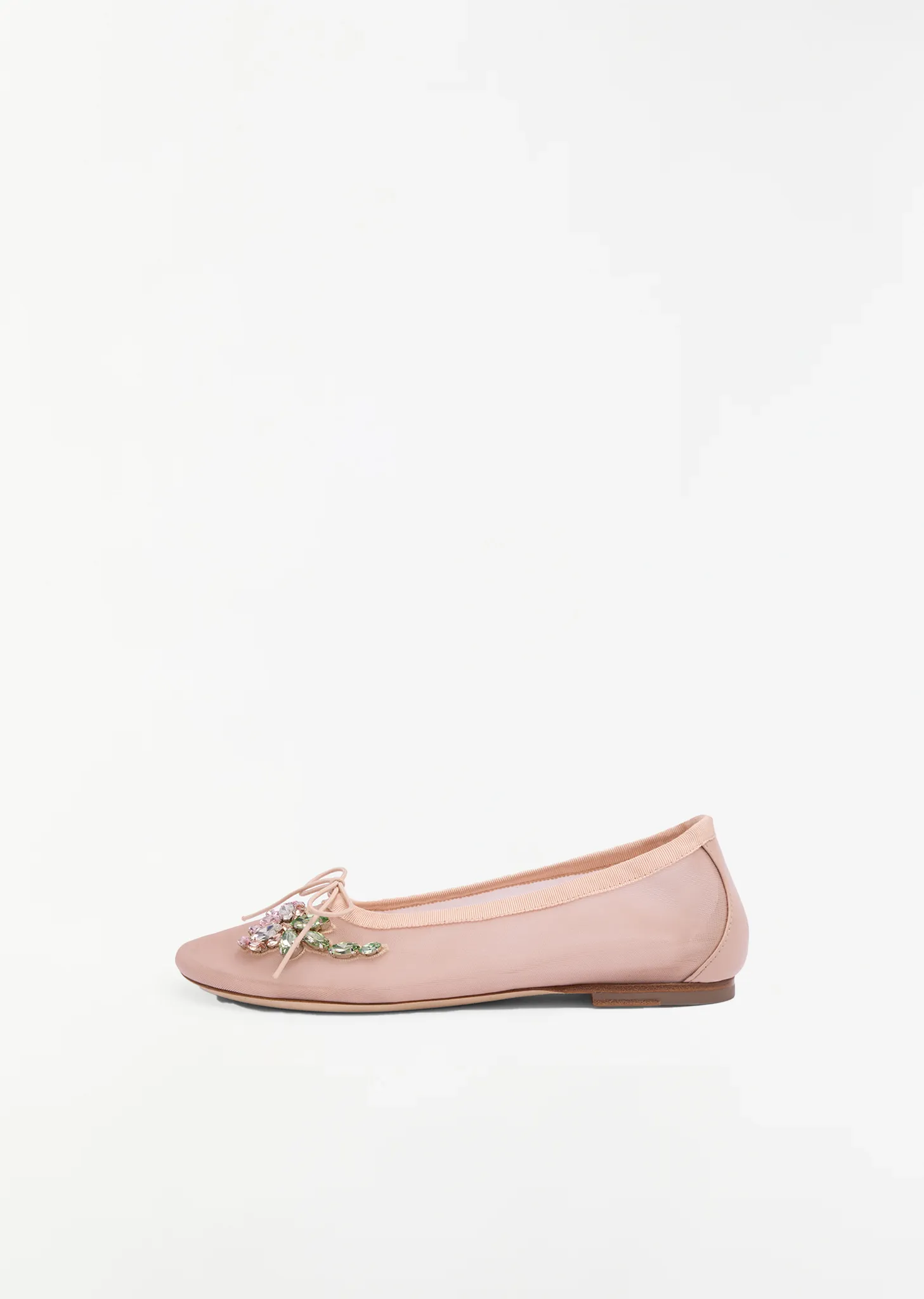 Embellished Mesh Ballerina