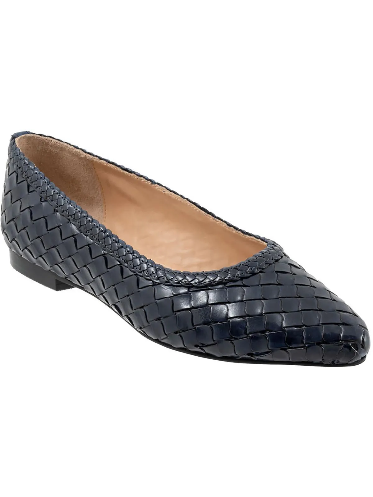 EMMIE Womens Leather Flat Shoes