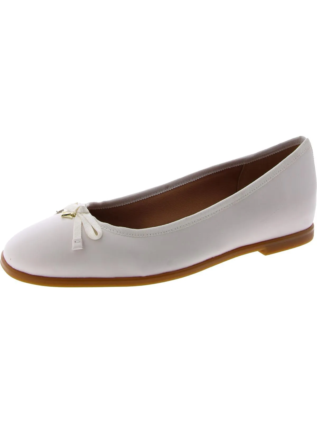 Essential Womens Leather Slip On Ballet Flats