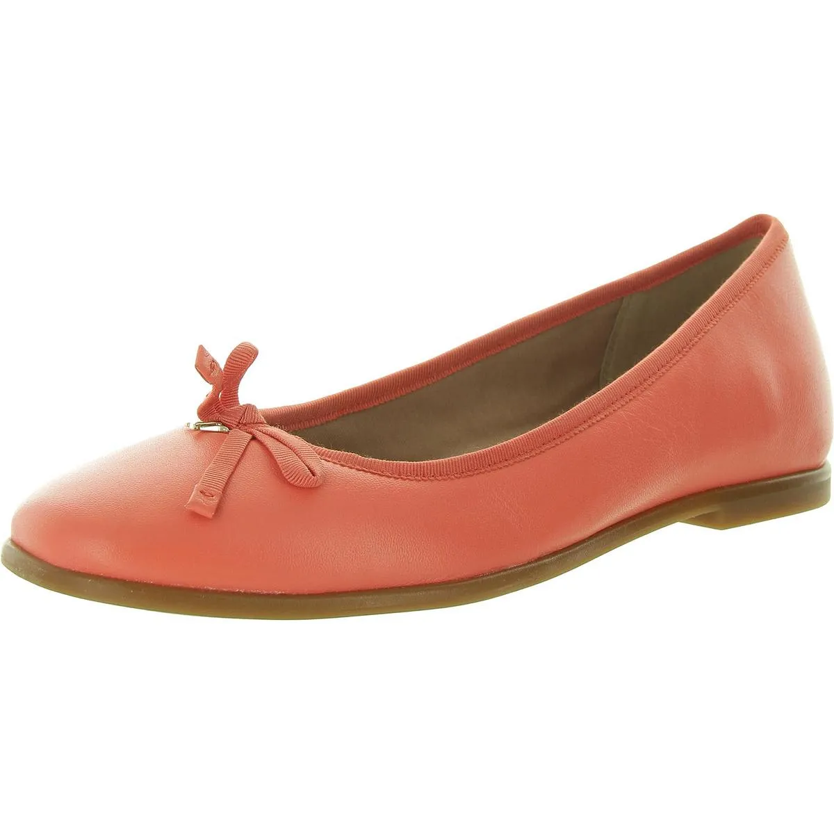 Essential Womens Leather Slip On Ballet Flats
