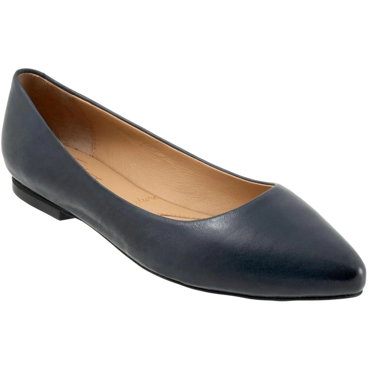 Estee Womens Leather Slip On Flats