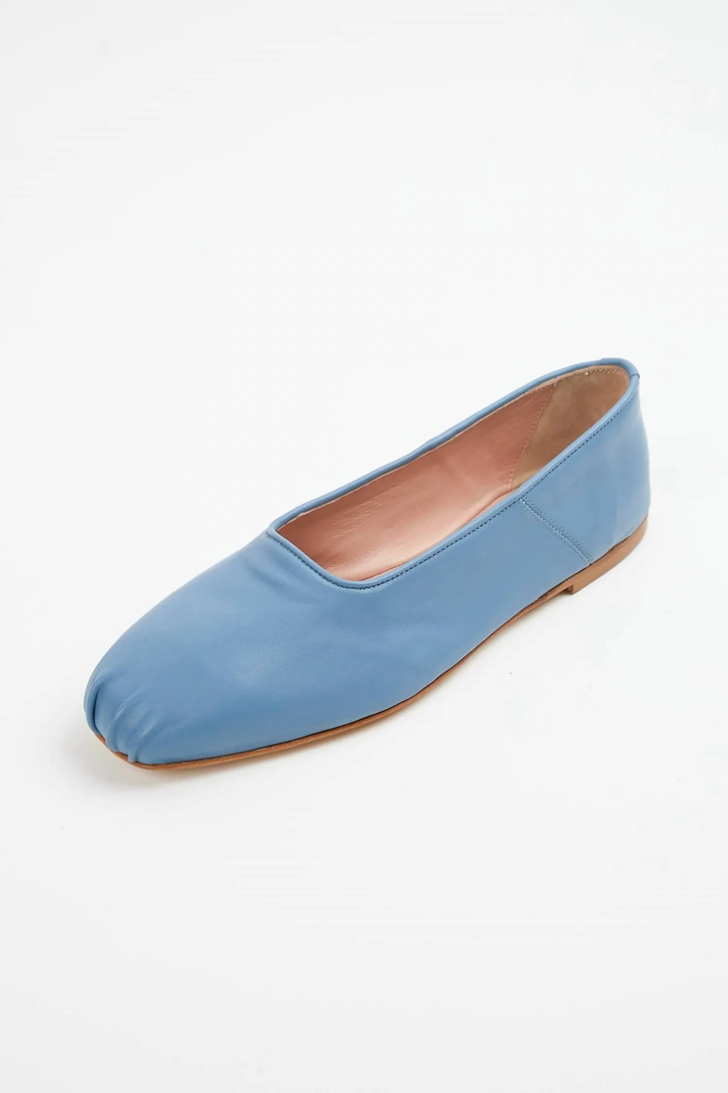 Etesia Leather Ballet Flat In Heavenly