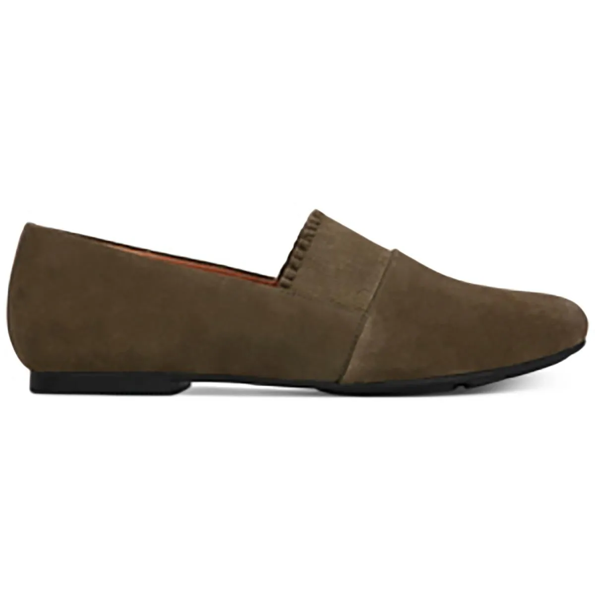 Eugene Ruffle Womens Leather Ruffled Flats