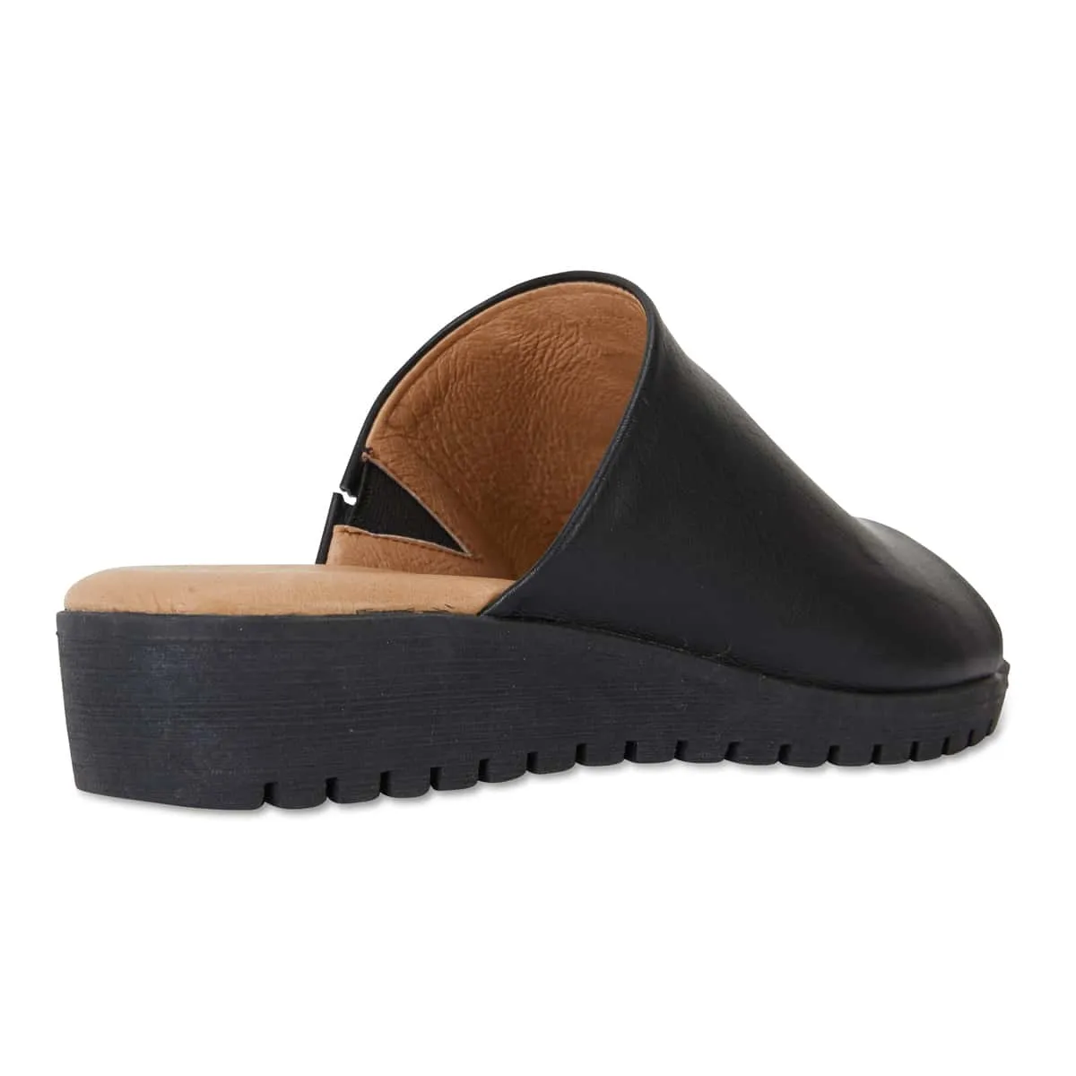 Fate Slide in Black Leather