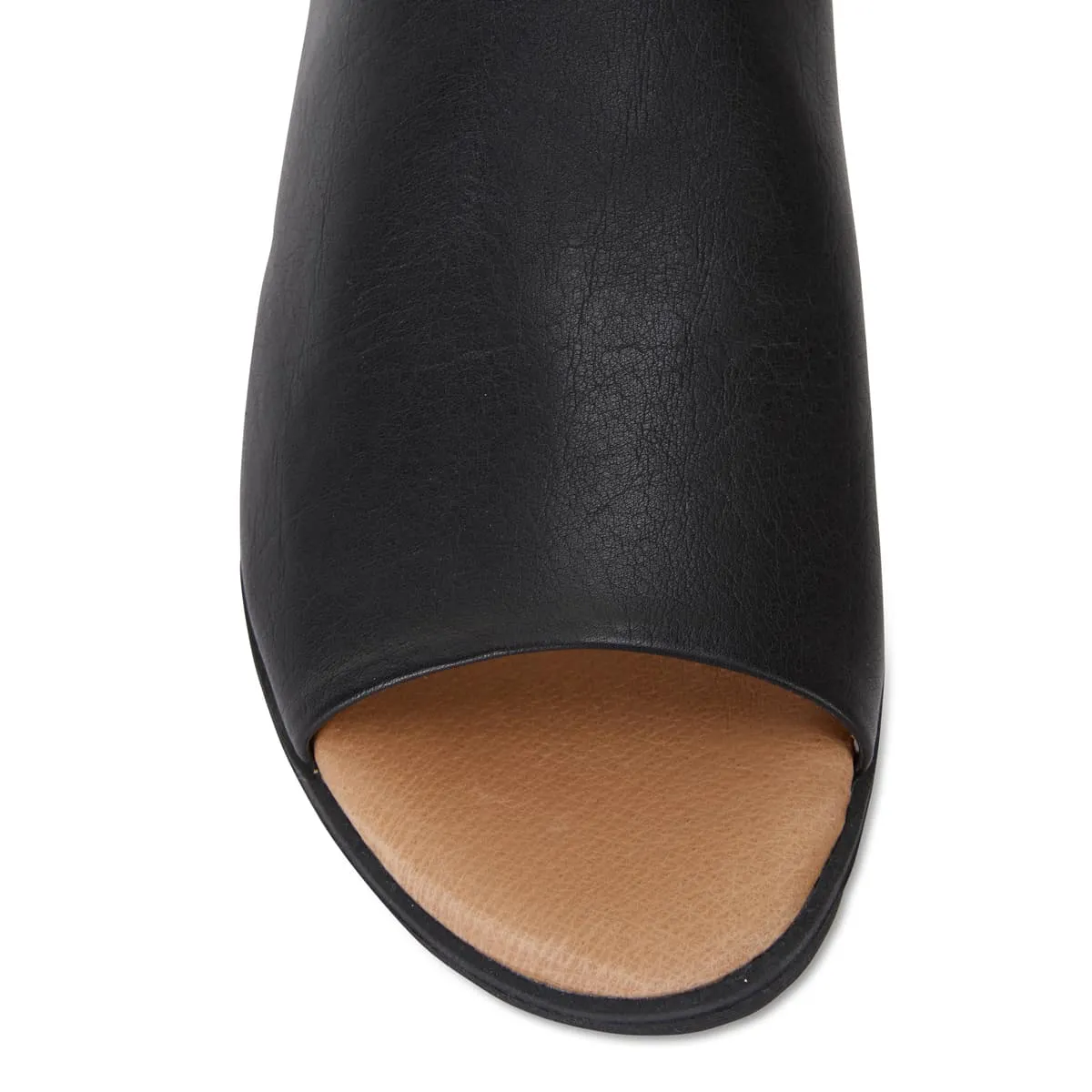 Fate Slide in Black Leather