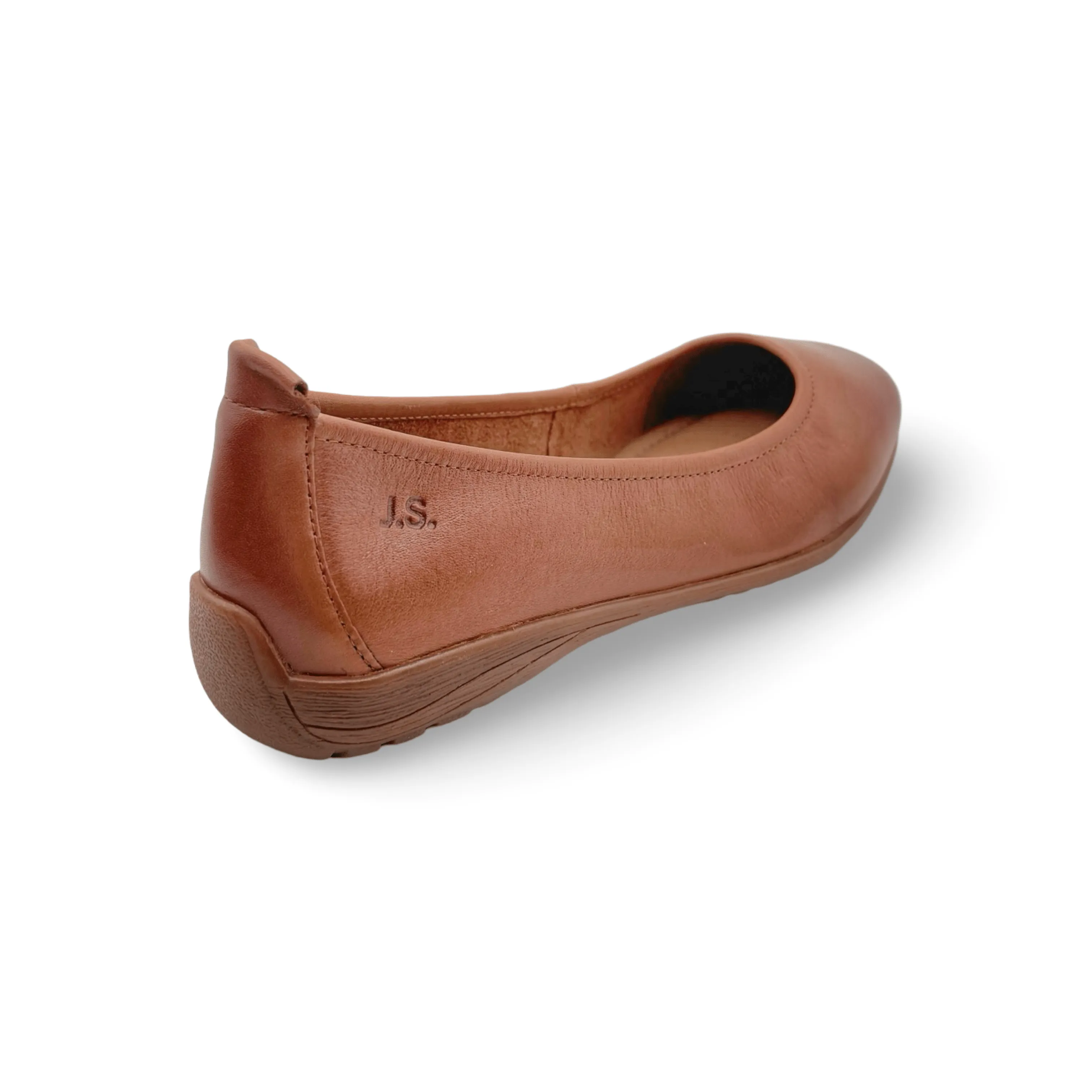 Fenja Camel Leather Flat