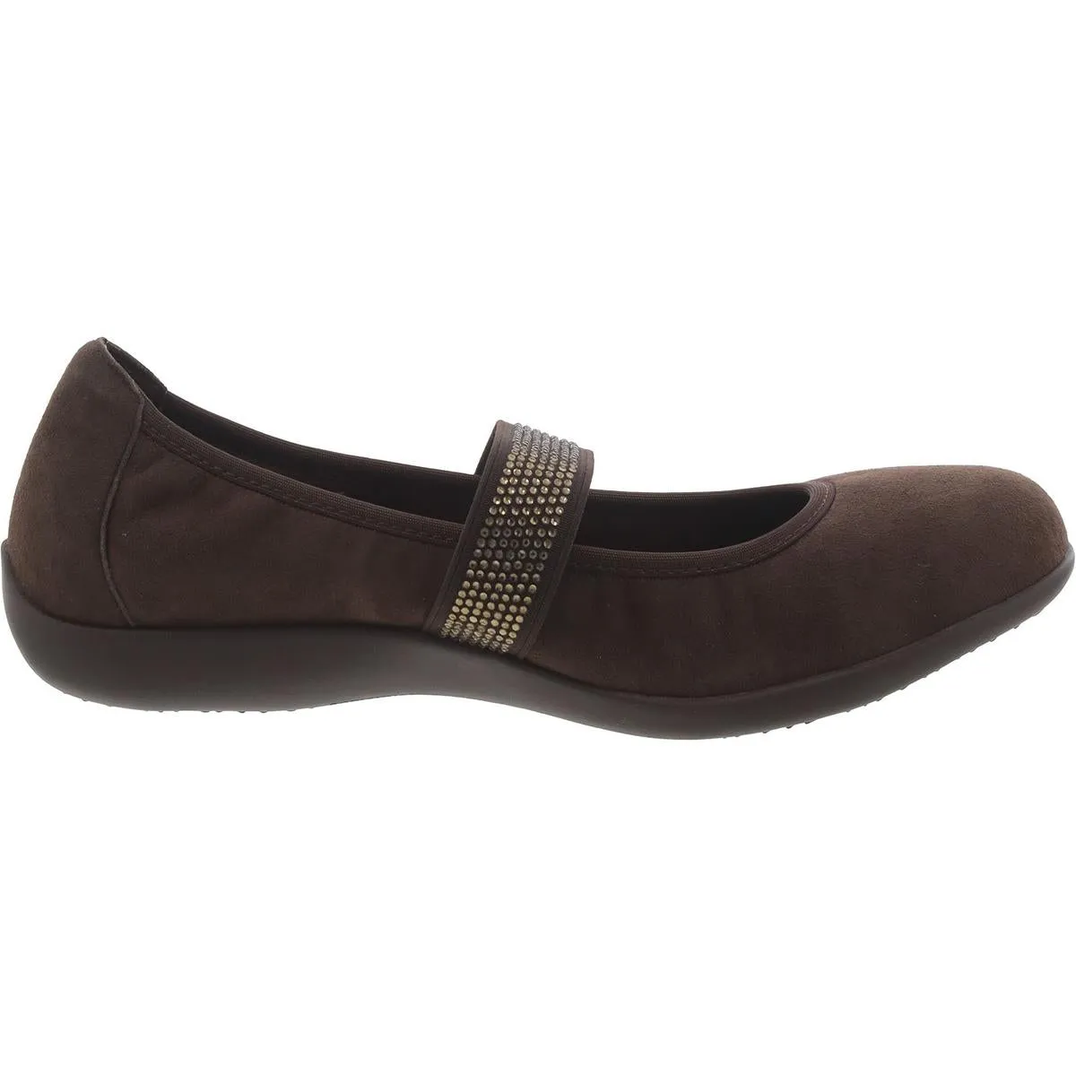 Fern Womens Padded Insole Embellished Ballet Flats