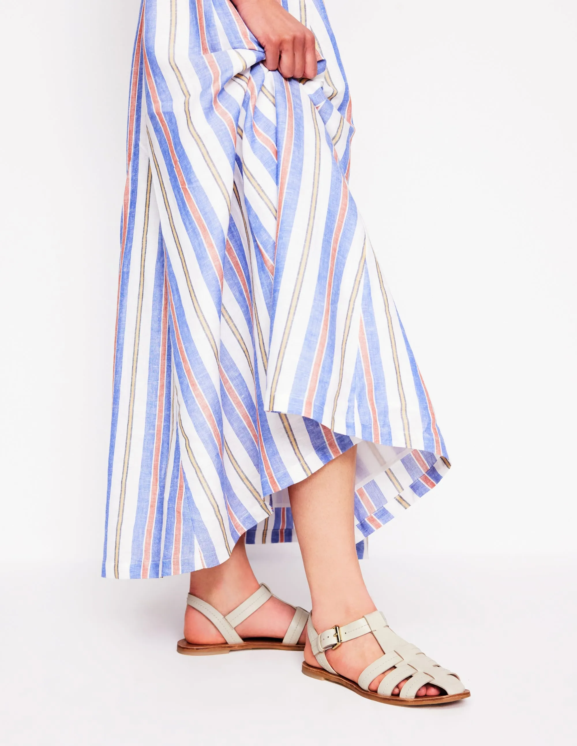 Fisherman Flat Sandals-Ecru