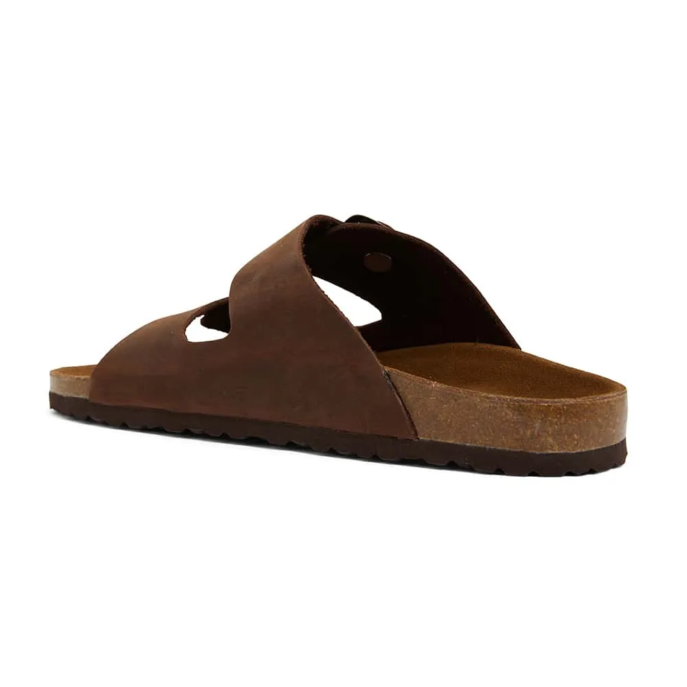 Florida Slide in Brown Nubuck