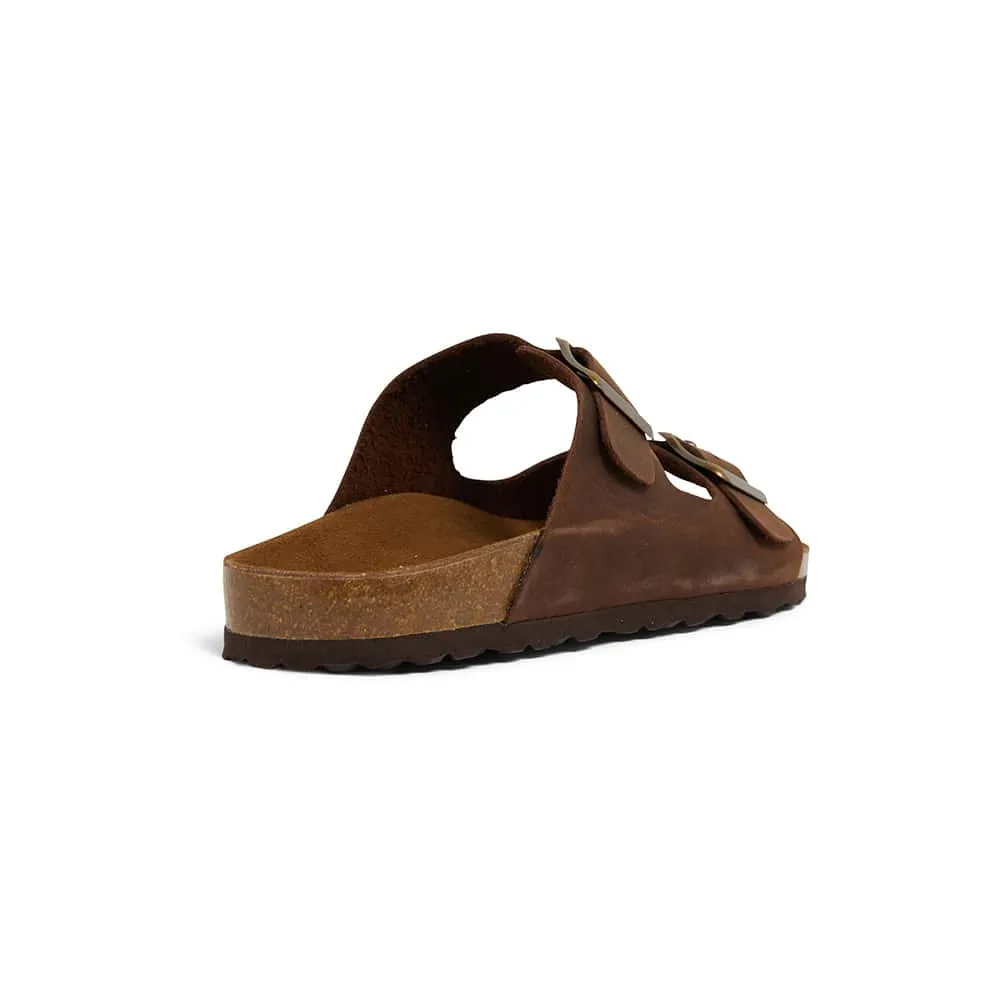 Florida Slide in Brown Nubuck