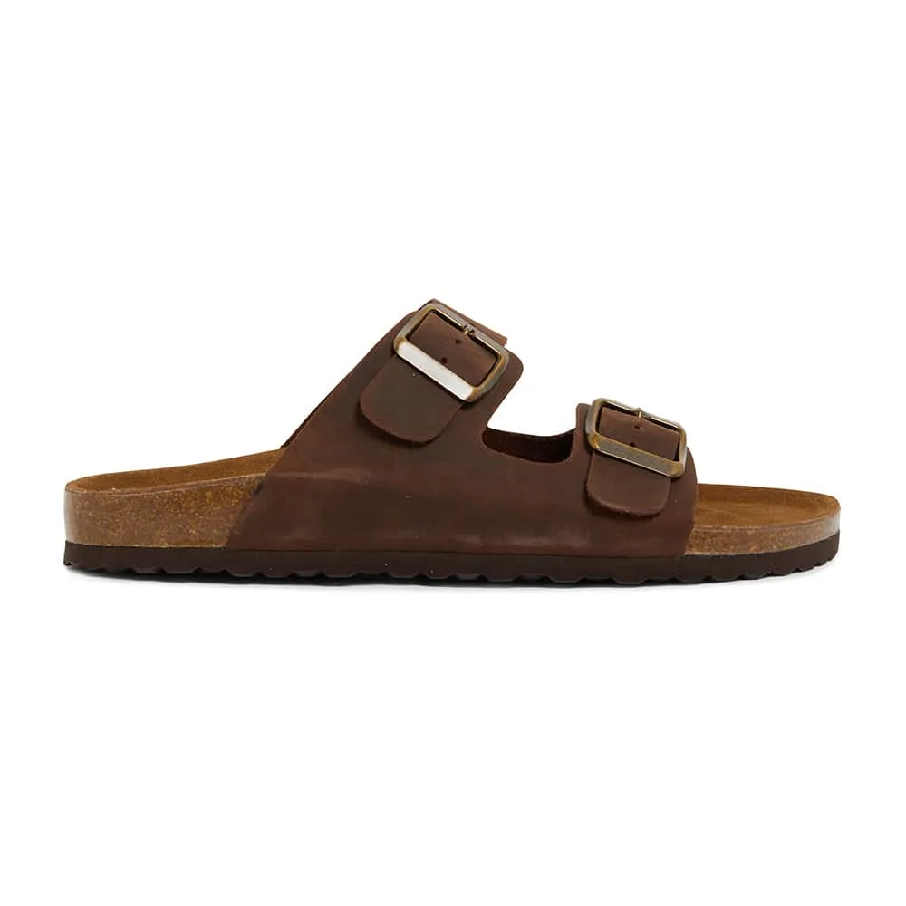 Florida Slide in Brown Nubuck