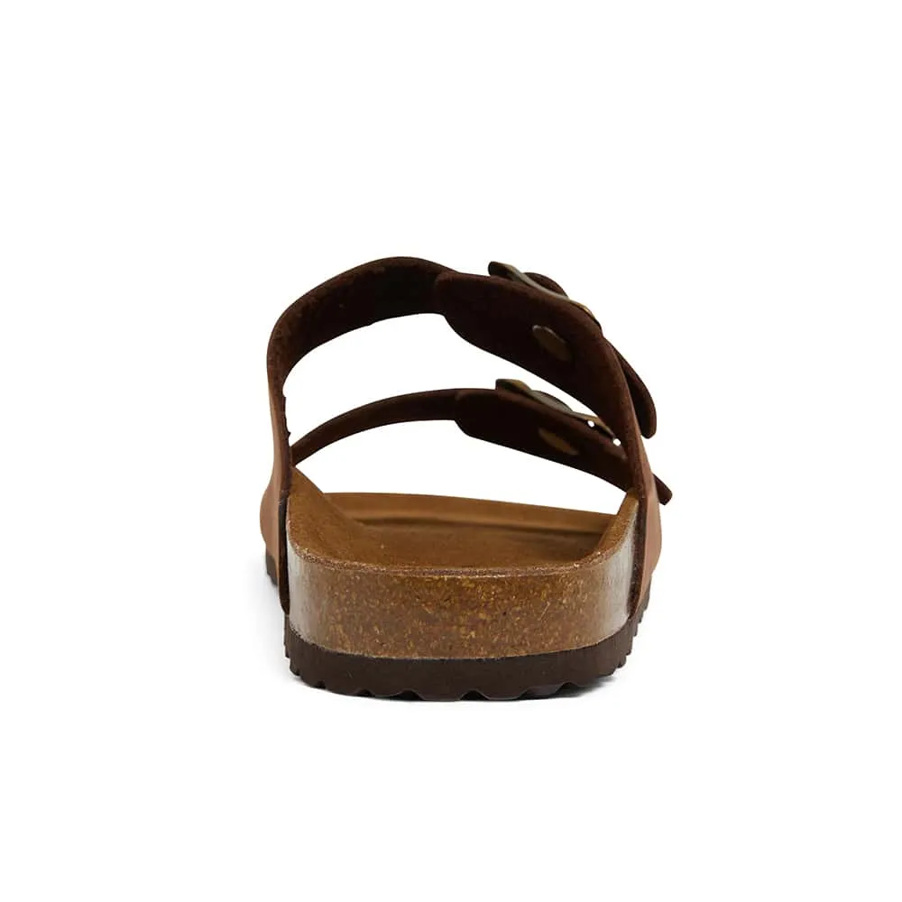 Florida Slide in Brown Nubuck