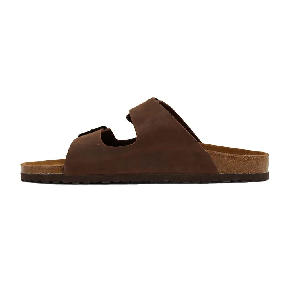 Florida Slide in Brown Nubuck