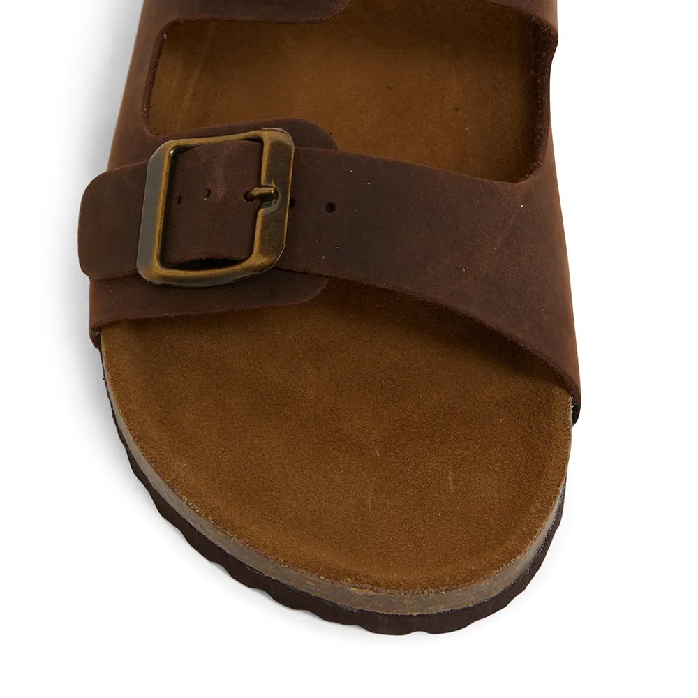 Florida Slide in Brown Nubuck