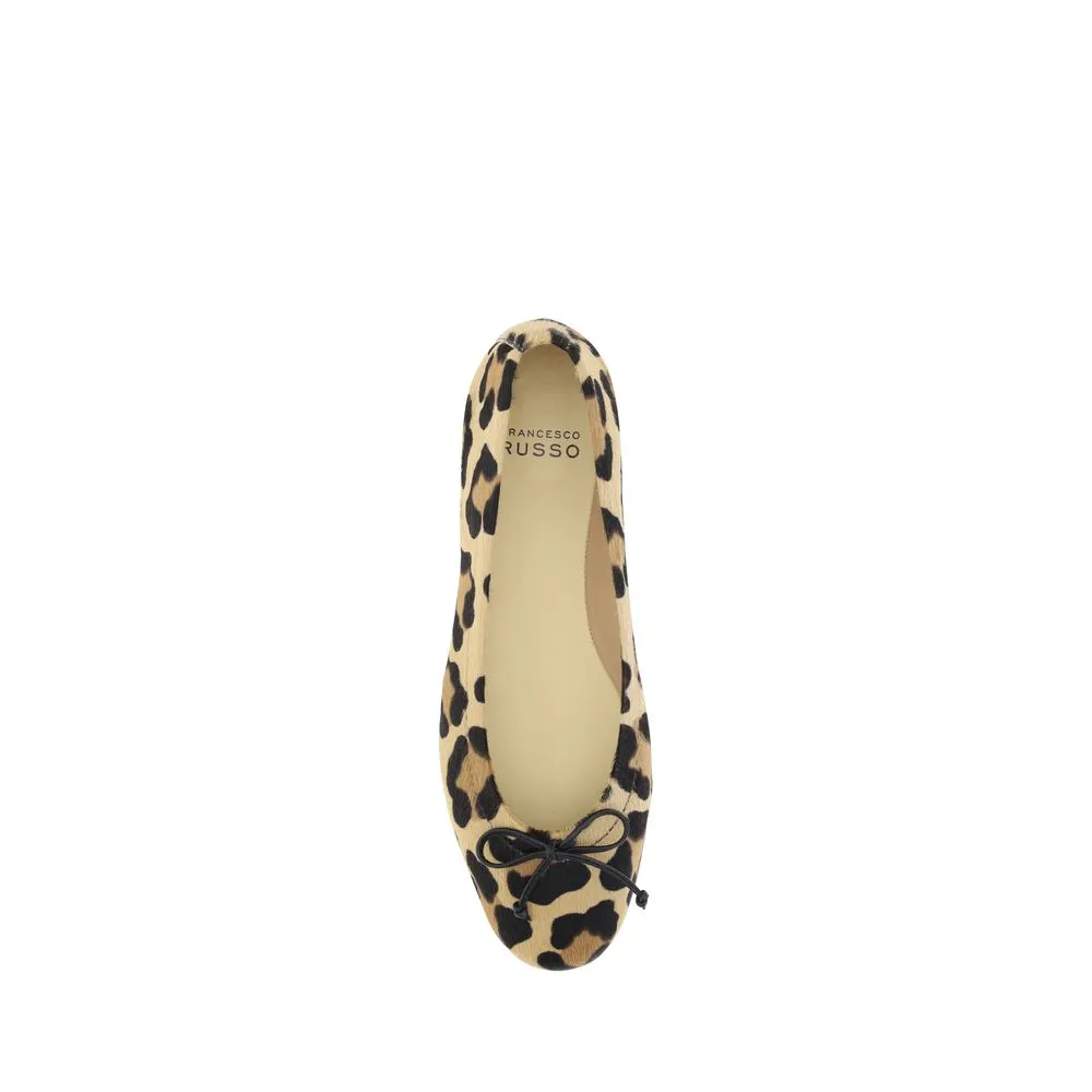 Francesco Russo Leopard-print Women's Ballerinas