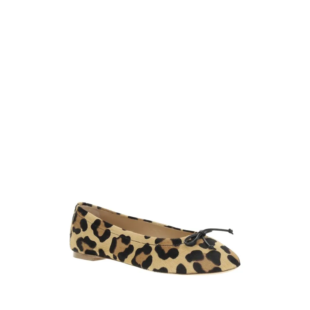 Francesco Russo Leopard-print Women's Ballerinas