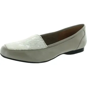 freedom Womens Faux Fur Leather Loafers